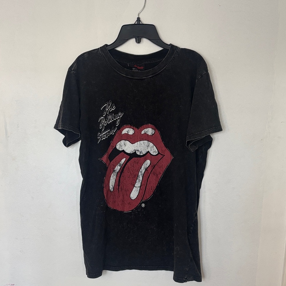 Cotton On Black Rolling Stones t-shirt